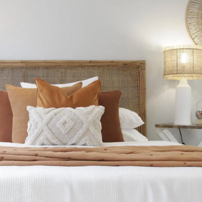Cayman Rattan Hamptons Bedhead Queen