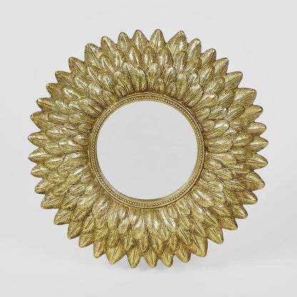 Petal Gilt Round Deco Mirror