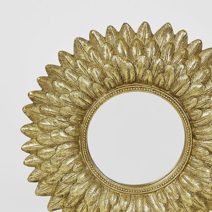 Petal Gilt Round Deco Mirror