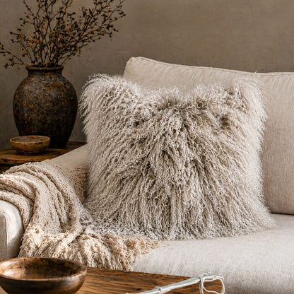 Tibetan Lambs Wool Cushion