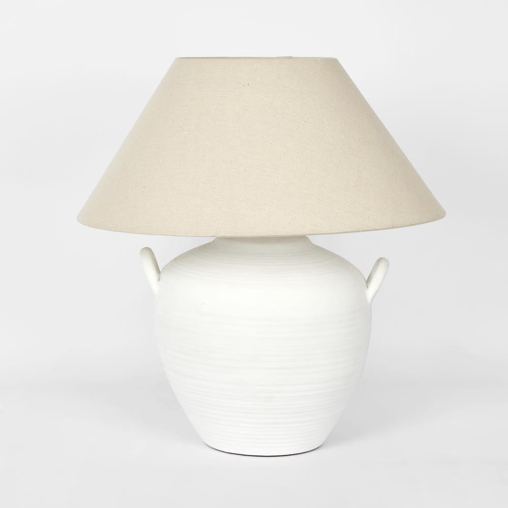 Como White Ceramic Lamp