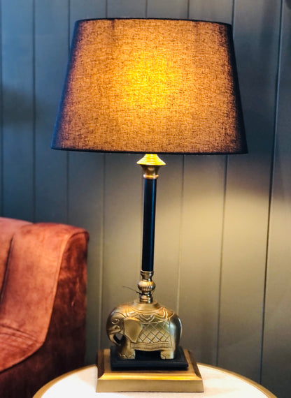 Brass Elephant Table Lamp