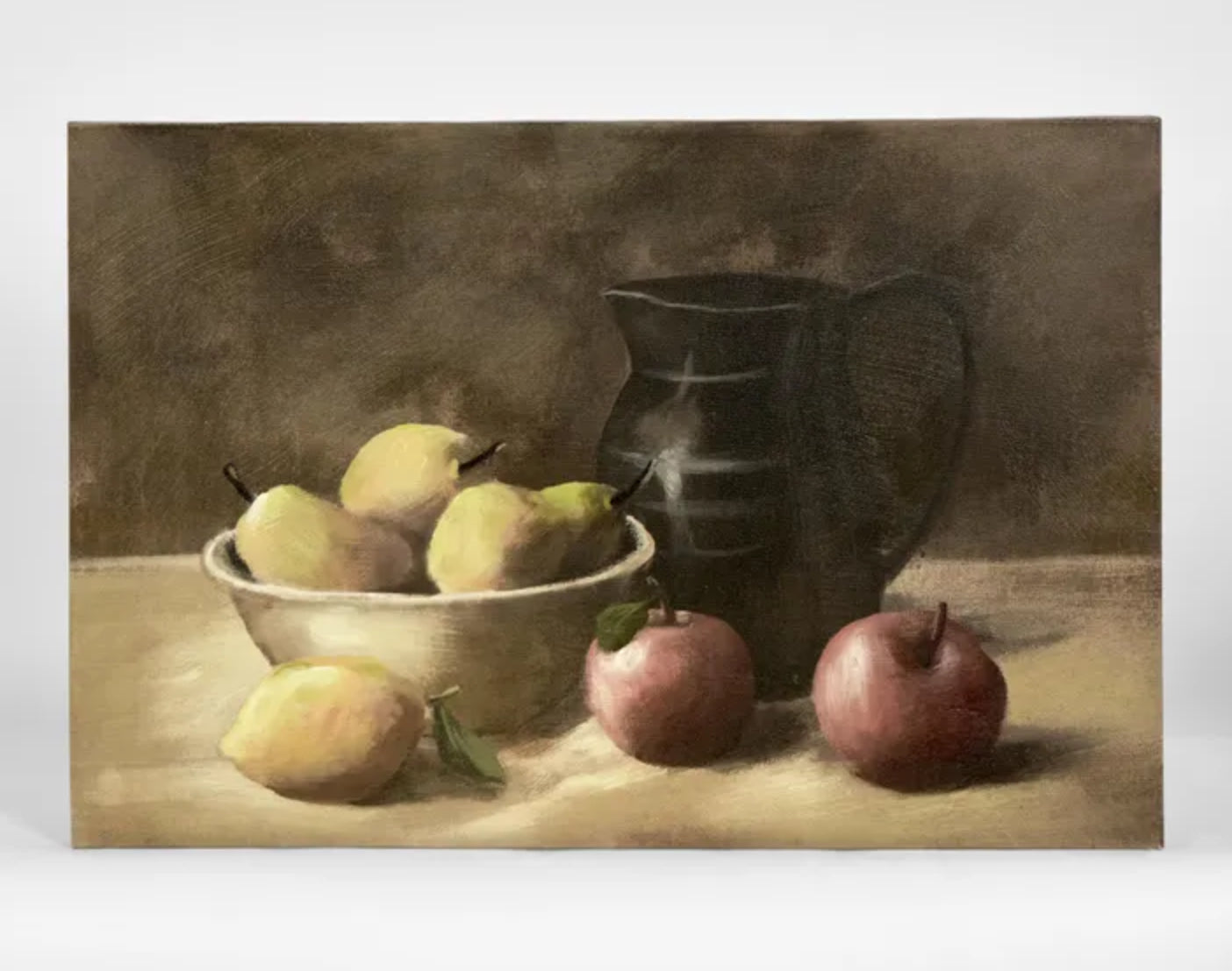 Fruit Bowl with Jug Canvas