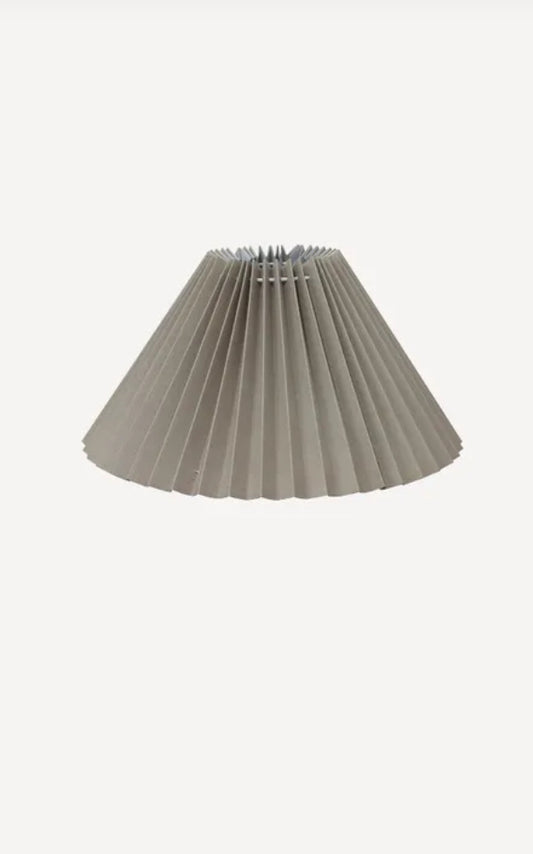 Pleated Taupe Lamp Shade Small 26cm