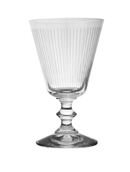 Hand Etched Slovakian Wine Glasses