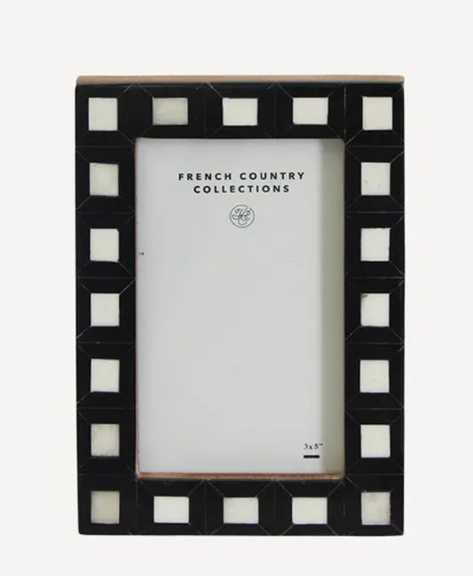 Black and White Squares Picture Frame