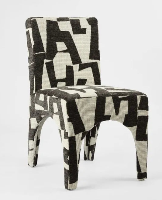 Upholstered Patterned Dining Chair
