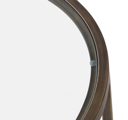 Brass Iron & Glass Side Table