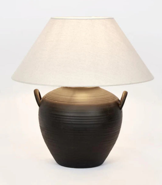 Como Black Ceramic Lamp