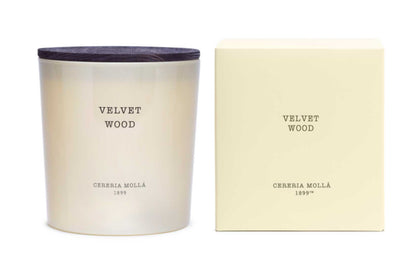Velvet Wood 600g Premium Candle by Cereria Molla
