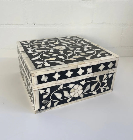 Bone Inlay & Wooden Box