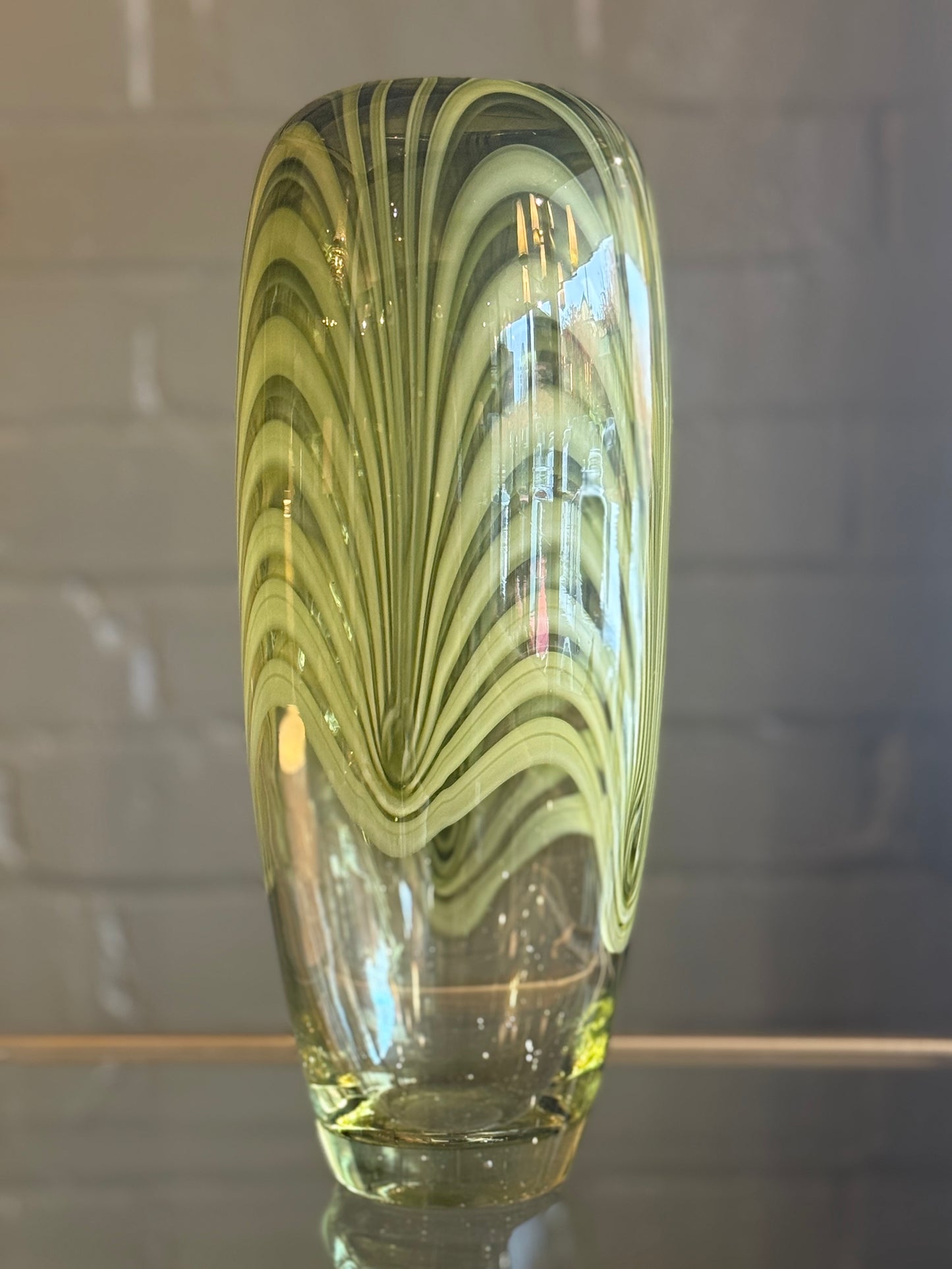 Vintage Hand Blown Glass Vase