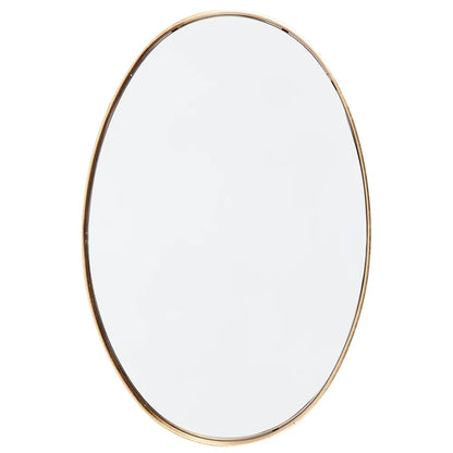 Gold Leaf Oval Wall Mirror