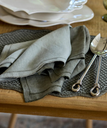 Linen Napkins Olive