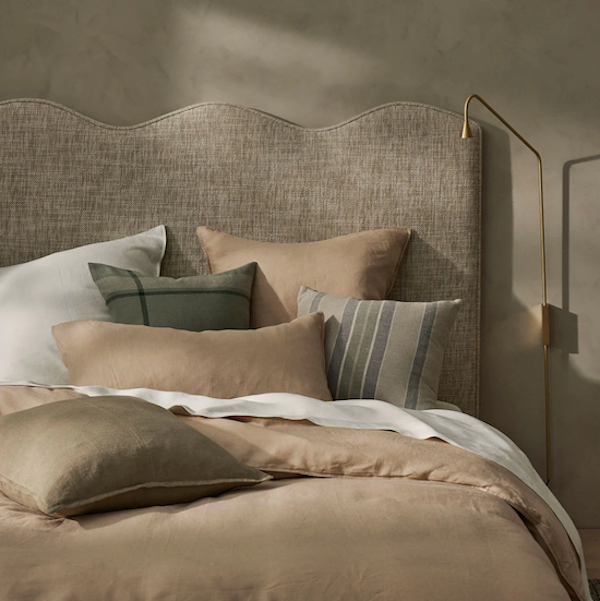 Ravello French Bed Linen - Shell