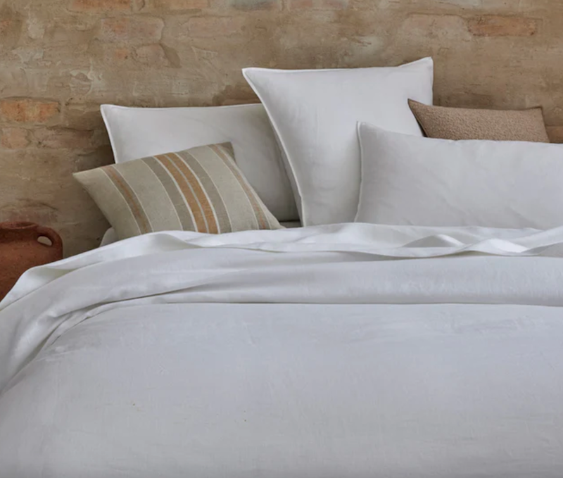 Ravello French Bed Linen - White