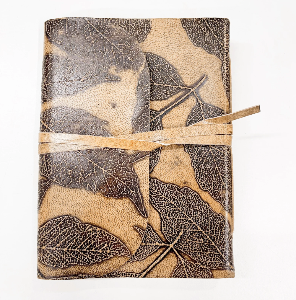 Leather Journal - Embossed Leaf
