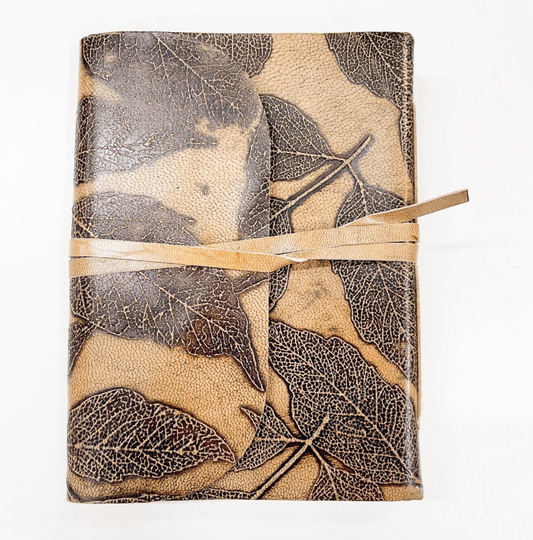 Leather Journal - Embossed Leaf