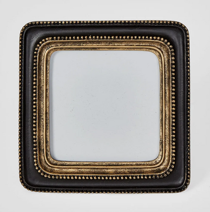 Black and Gold Beaded Square Photo Frame