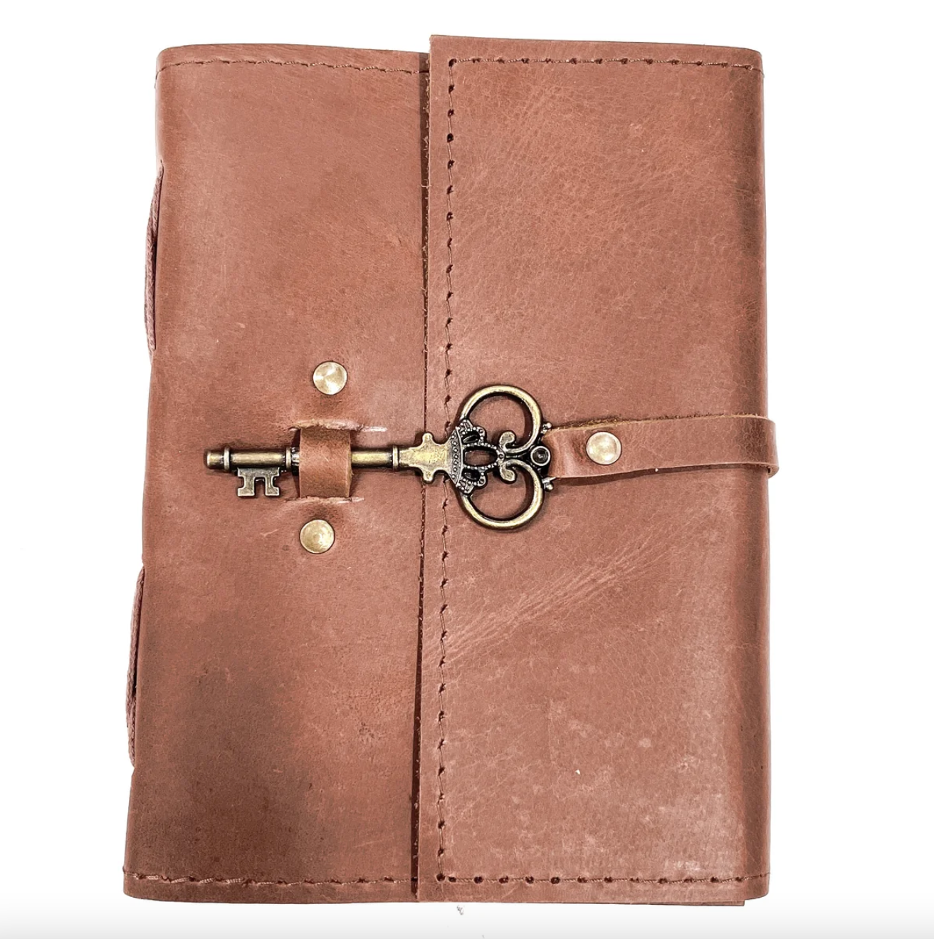 Leather Journal - Ornate Key