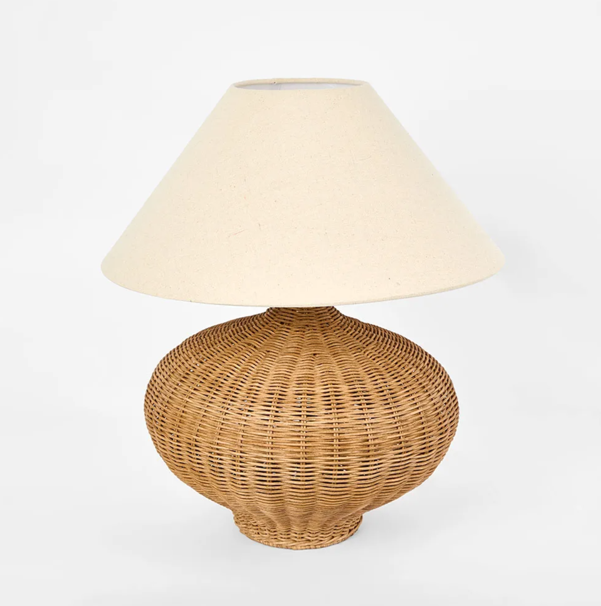 Rattan Lamp with Base & Shade
