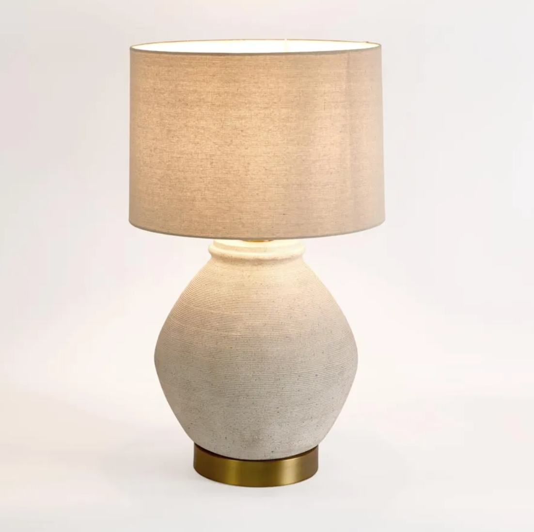 Sandstone Table Lamp & Shade