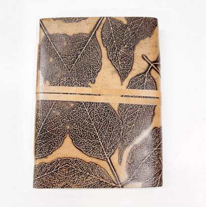 Leather Journal - Embossed Leaf