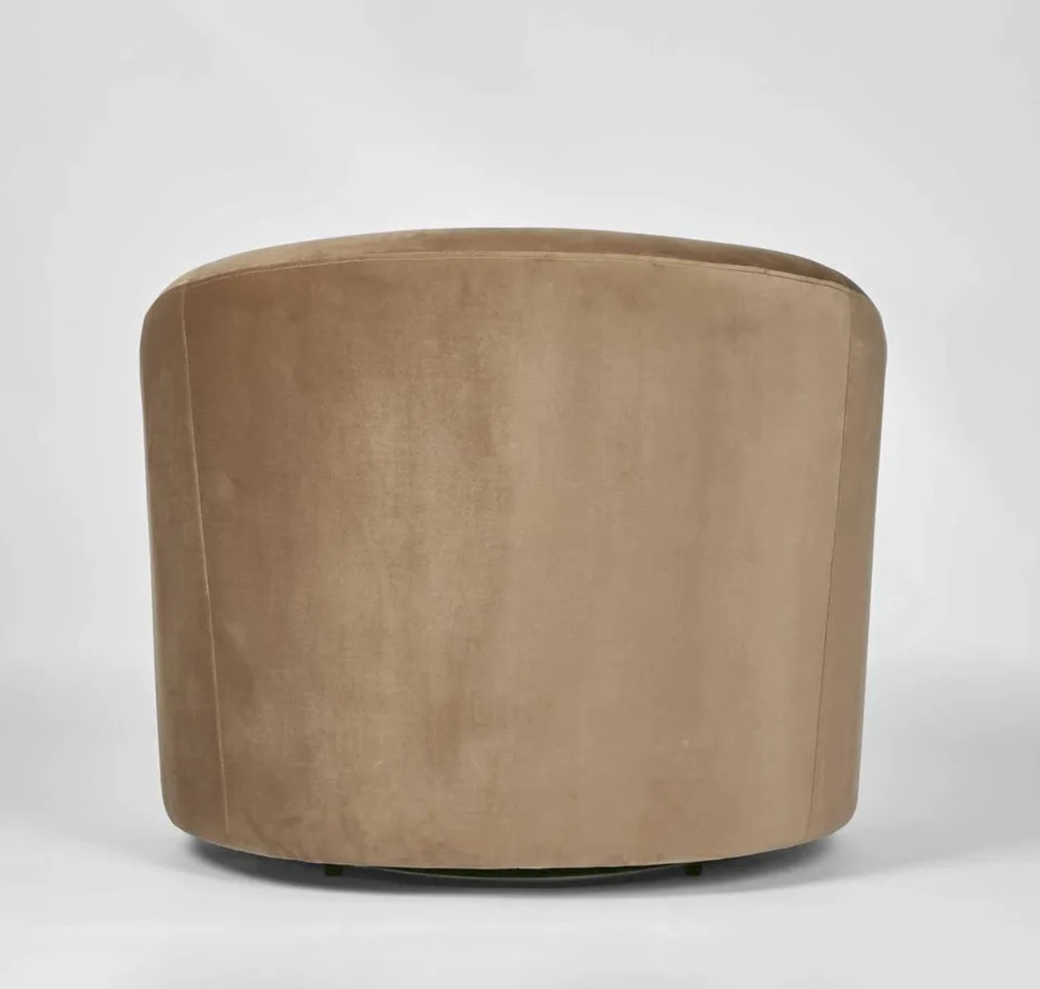 Toffee Velvet Swivel Armchair
