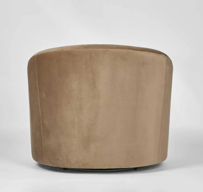 Toffee Velvet Swivel Armchair