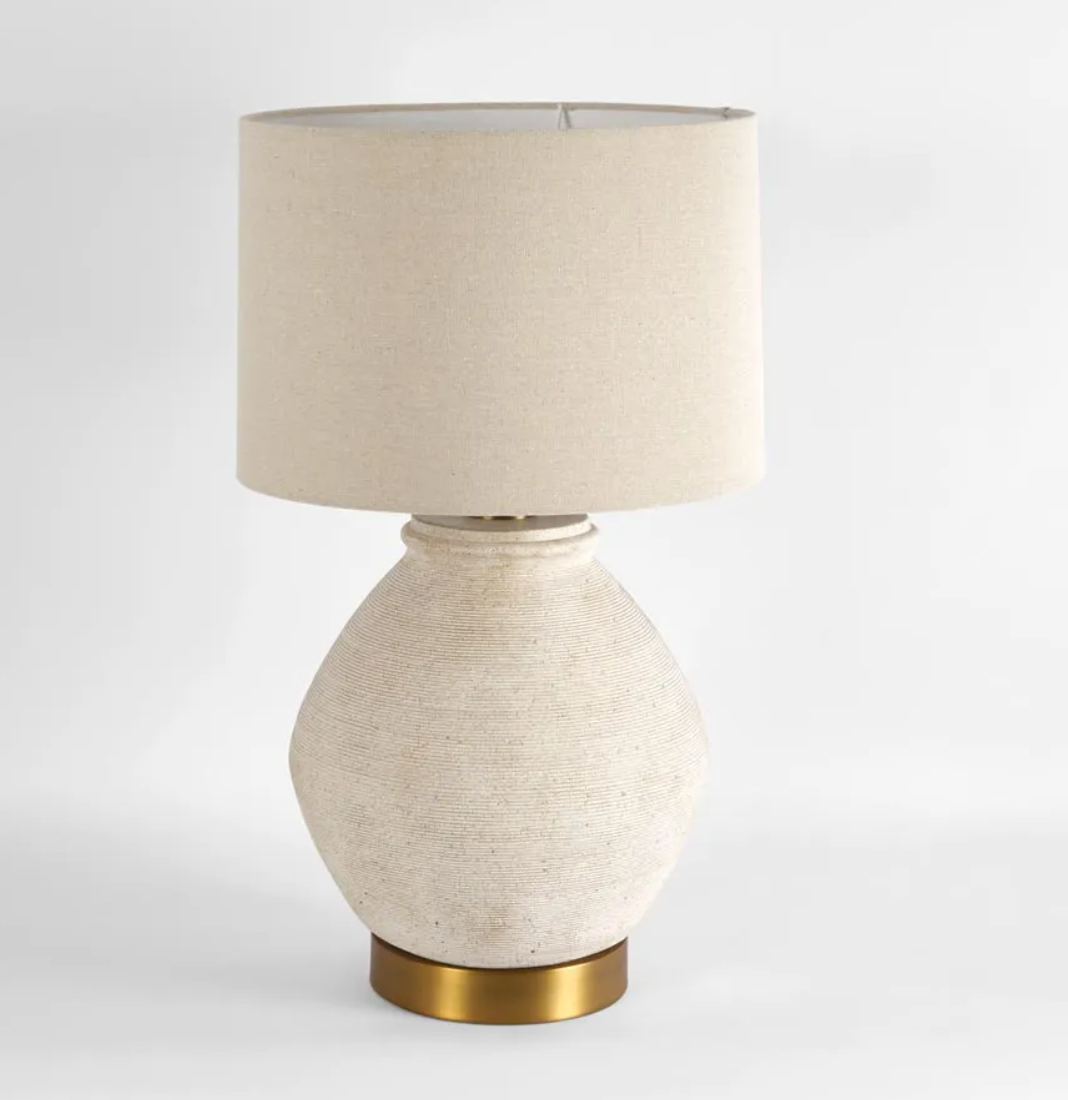 Sandstone Table Lamp & Shade