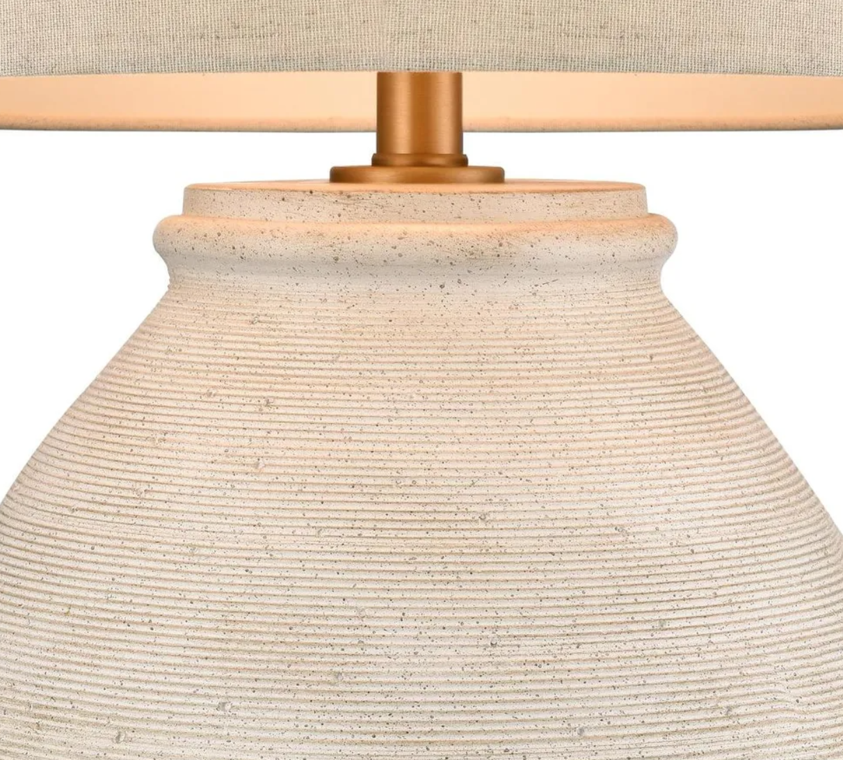 Sandstone Table Lamp & Shade