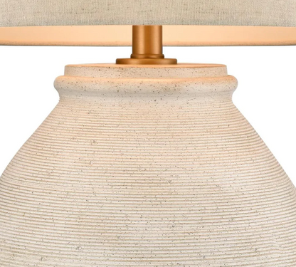 Sandstone Table Lamp & Shade