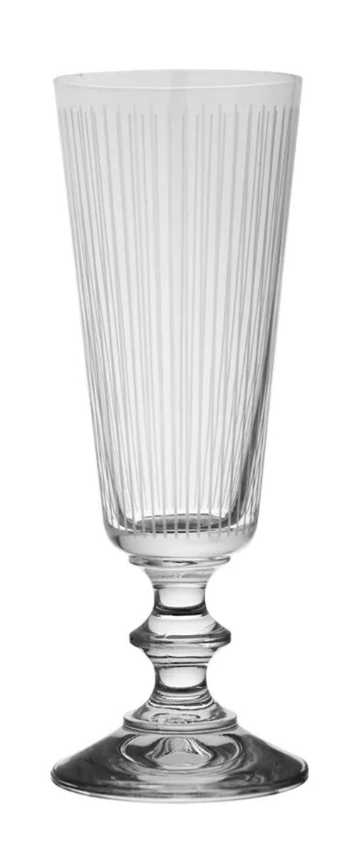 Hand Etched Slovakian Champagne Glasses