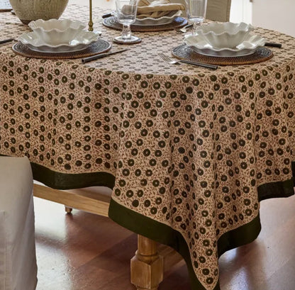 Hand Block Printed Tablecloth