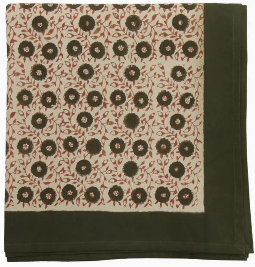Hand Block Printed Tablecloth