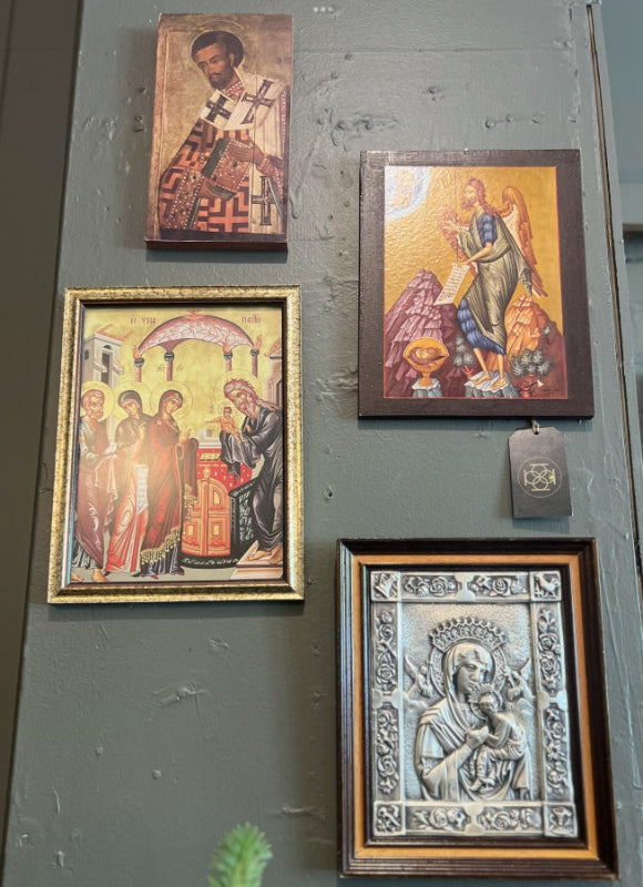 Set of 4 Vintage Religious Icons Artworks