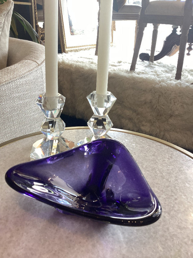 Vintage Glass Art Dish