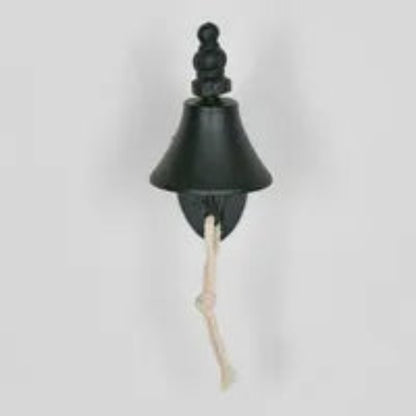 Wall Mounted Black Bell - 15cm