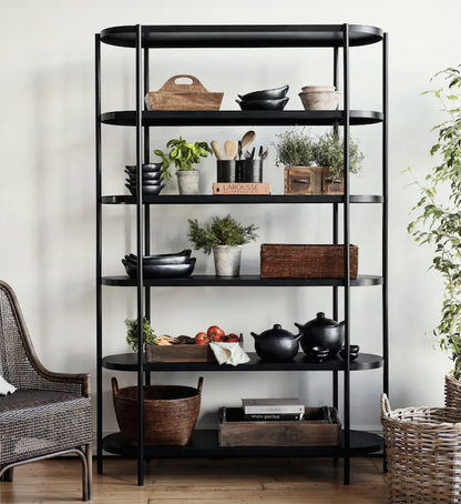Black Iron Shelving Unit
