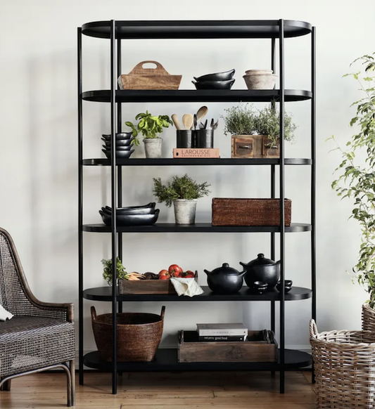 Black Iron Shelving Unit