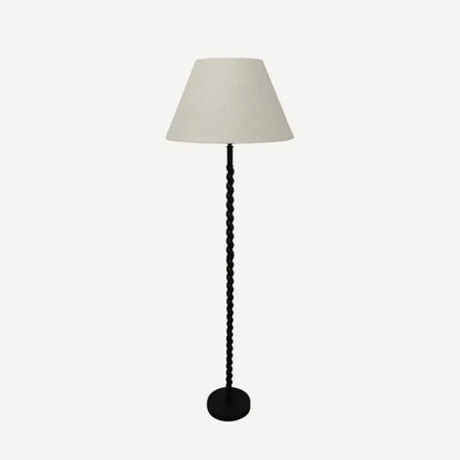 Black Twist Floor Lamp Base