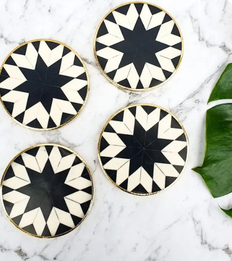 Bone Inlay Coasters