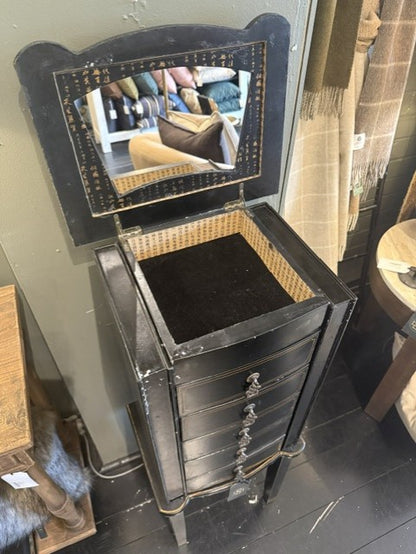 Vintage Chinoiserie Jewellery Cabinet