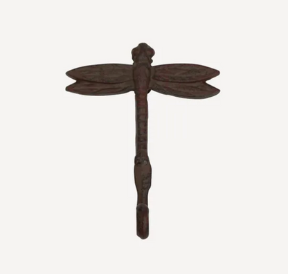 Cast Iron Dragonfly Wall Hook