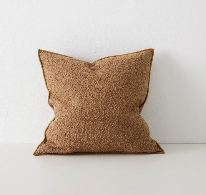 Boucle Cotton Blend Textured Cushion 50 x 50 - 6 Colours