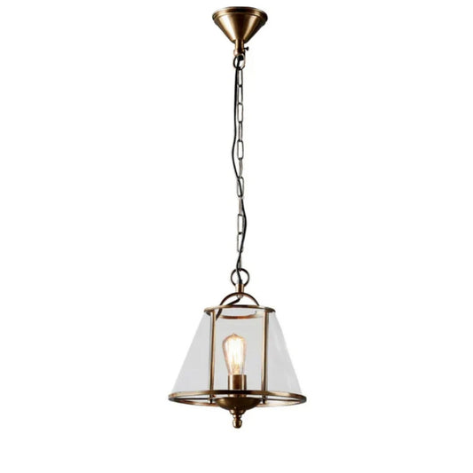 Cotton Tree Glass & Brass Pendant Light