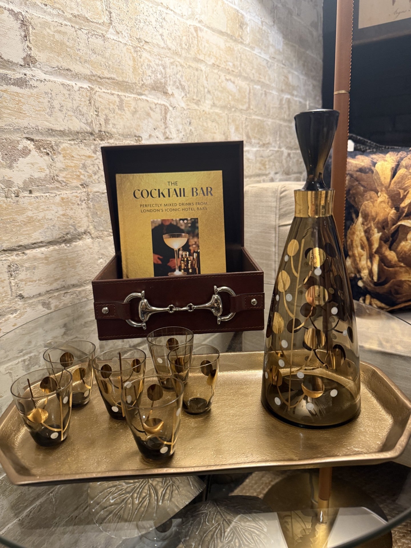 Retro Decanter and Glass Set
