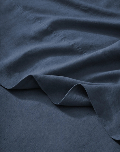 Ravello French Bed Linen - Denim (Blue)