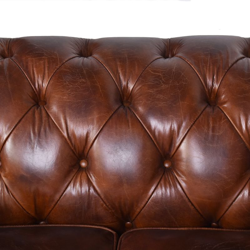 Aged Leather Chesterfield 2.5 Seat Sofa