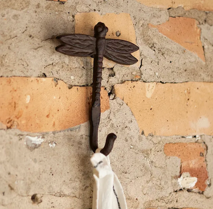 Cast Iron Dragonfly Wall Hook